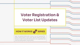 Voter Registration and Updates