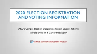 2020 Election Registration and Voting Information for Students at SMSU Campus