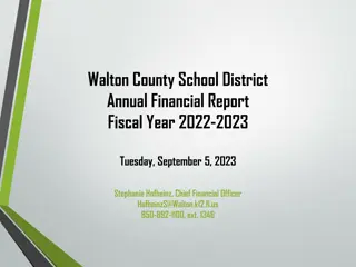 Walton County School District Financial Report FY 2022-2023