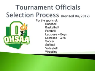 Sports Official Selection and Evaluation Process Overview