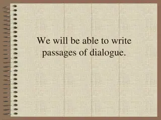 Enhancing Dialogue Writing Skills for Engaging Narratives