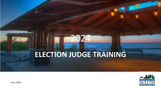 2024 Election Judge Training: Code of Conduct, Neutrality, and Polling Place Setup