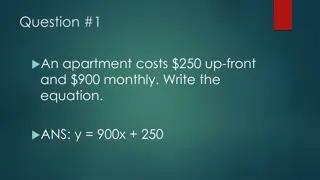 Understanding Linear Equations and Relationships