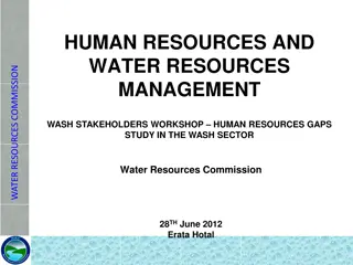 Water Resources Commission Overview and Operations