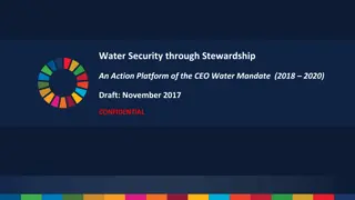 CEO Water Mandate: Water Security through Stewardship Action Platform (2018-2020)