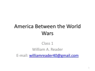 America Between the World Wars: Innovations and Impacts