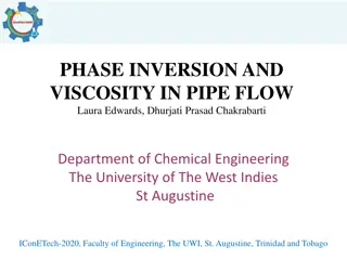 Investigating Phase Inversion and Viscosity in Pipe Flow