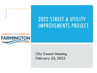 2022 Street and Utility Improvements Project Overview