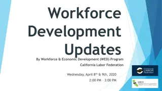 Workforce Development Updates by California Labor Federation - April 8th & 9th, 2020