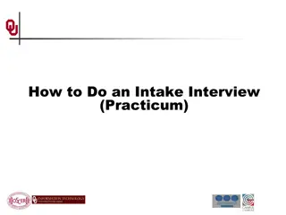 Mastering the Intake Interview Process for Practicum Success