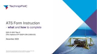 ATS Form GSD-21-0017 Rev.0 Completion Instructions for TechnipFMC Suppliers