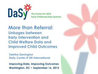 Linkages Between Early Intervention and Child Welfare Data