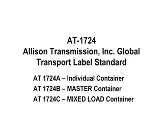 Allison Transmission Global Label Standard AT-1724