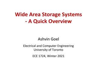 Overview of Wide Area Storage Systems