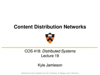 Domain Name System (DNS) and Content Distribution Networks (CDNs)