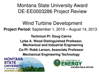 Wind Turbine Development Project Review at Montana State University