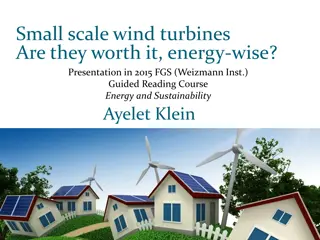 Assessment of Small-Scale Wind Turbines for Energy Efficiency