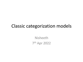 Exploring the Organization of Concepts in Categorization Models