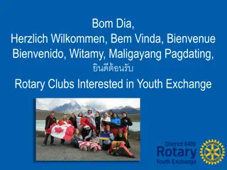 Rotary Youth Exchange District 6400: Life-changing Opportunities