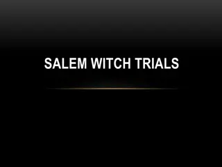 Lessons from the Salem Witch Trials