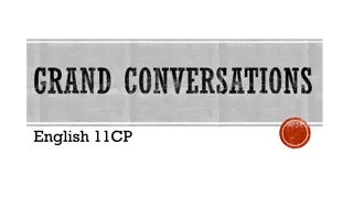 Understanding Grand Conversations in English Literature