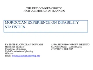 Moroccan Experience on Disability Statistics and Policies