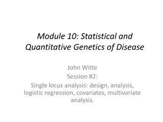 Statistical and Quantitative Genetics of Disease