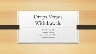 Drops vs. Withdrawals in University Policies