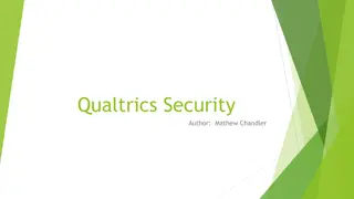 Qualtrics Data Security and Access Protocol