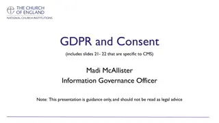 GDPR Consent and Validity for Data Processing