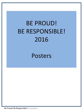 Be Proud, Be Responsible 2016 Curriculum Review