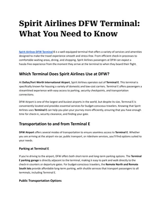 Spirit Airlines DFW Terminal_ What You Need to Know