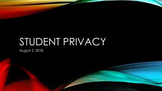 Student Data Privacy Regulations and Policies Overview