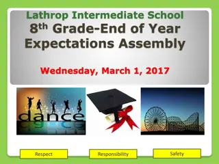 End-of-Year Activities and Expectations for Lathrop Intermediate School 8th Graders