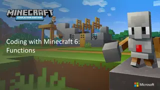 Functions in Coding with Minecraft