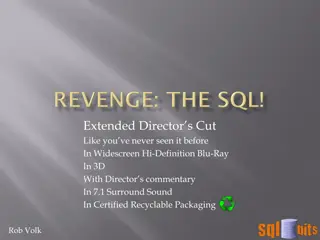 Unorthodox SQL Techniques Unleashed: REVENGE: The SQL