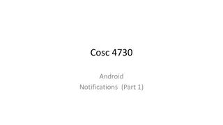 Understanding Android Notifications: Part 1 Basics