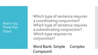 Types of Sentences - Simple, Compound, Complex