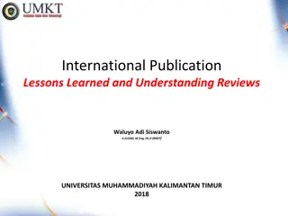 Insights into International Publication Practices and Records