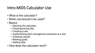 The MIDS Calculator for Stormwater Management