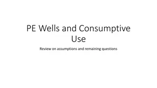 Review on Wells and Consumptive Use Assumptions