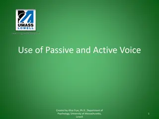 Understanding Active and Passive Voice in Writing