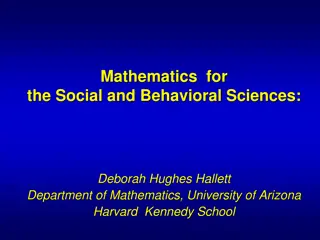 Mathematics and Economics in Social Sciences