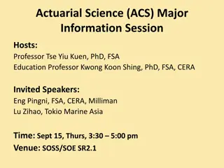 Actuarial Science Major Information Session at SMU