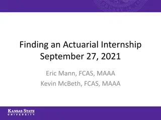 Actuarial Internship Exploration Tips & Strategies