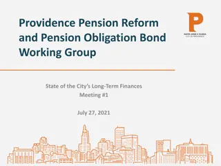 Providence Pension Reform and Pension Obligation Bond Working Group Meeting Highlights