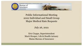 Health Insurance Rate Requests and Trends in Maine 2022