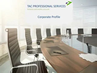 TAC Professional Services - Solution and Quality Assured Corporate Profile