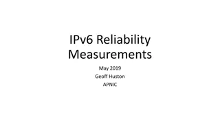 Insights on IPv6 Reliability Measurements by Geoff Huston at APNIC