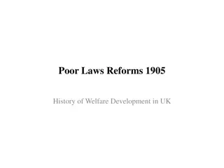 History of Poor Laws Reforms in the UK (1905) - Development of Welfare